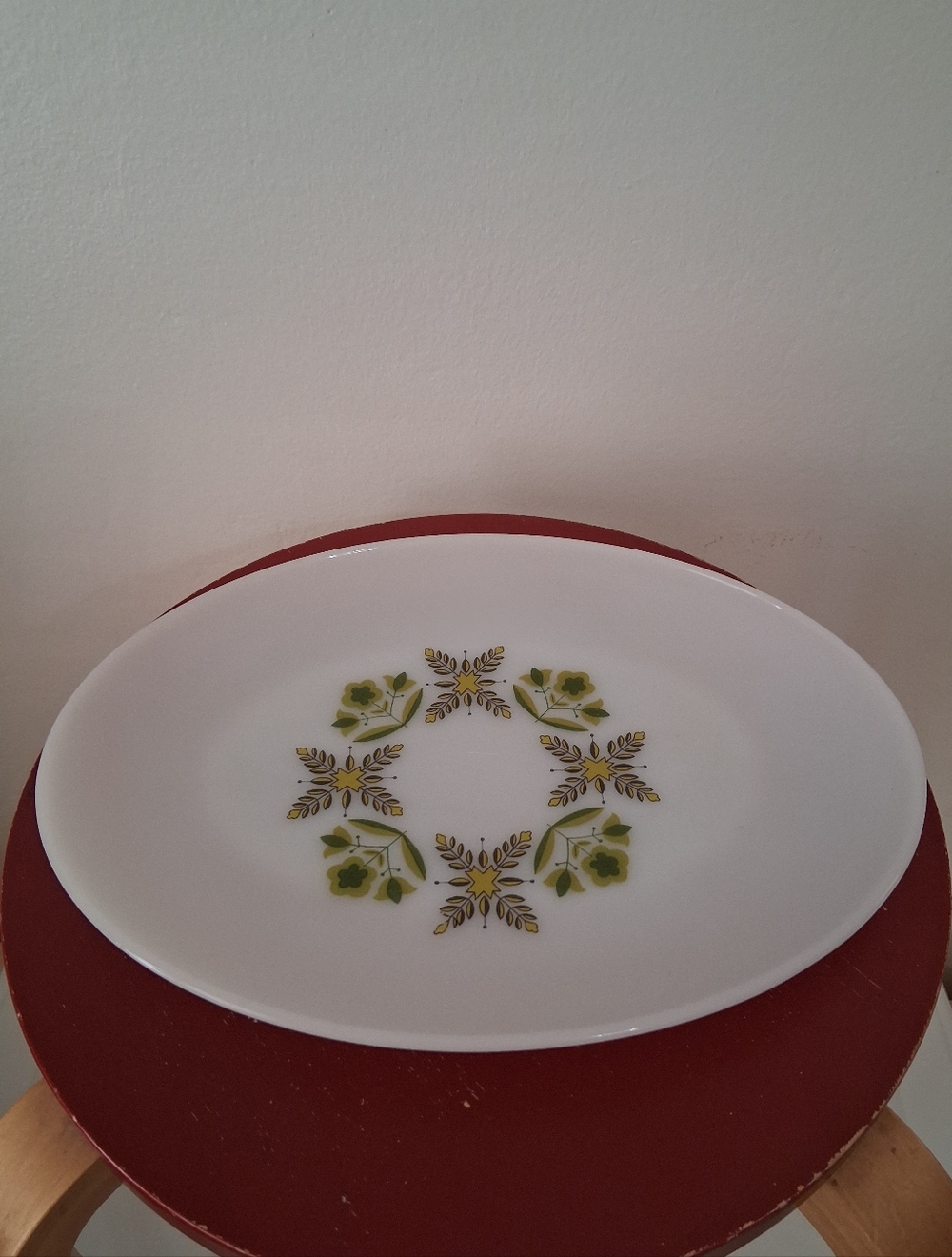 Vintage Anchor Hocking Suburbia Milk Glass Serving Platter